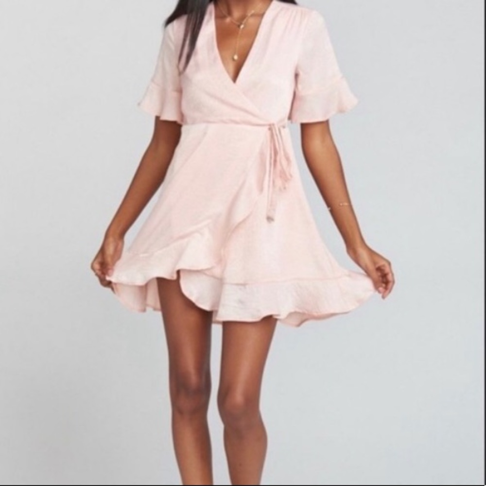 ShowMeYourMuMu Evelyn Mini Wrap Dress - Picture 2 of 7